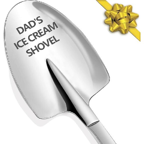 Personalized Dad s Ice Cream Shovel - Funny Engraved Stainless Steel Fathers Day Gift Dad s Ice Cream Shovel -