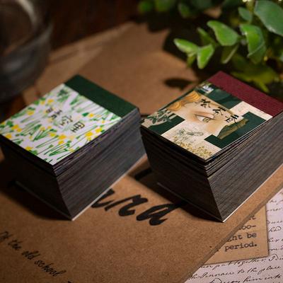 Yoofun 365 School Stationery Collage Bullet Journaling Decoration Material Book Vintage Sulfuric Acid Paper Sheets Memo Pad