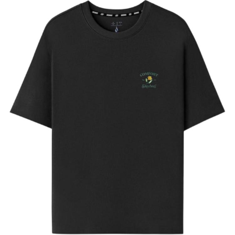 Skechers Sports League Series Round Neck Pullover Knit Short Sleeve Regular T-Shirt Women Tops L225W173-0018 S