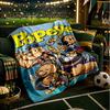 Popeye's Strength Displayed Throws Blanket Flannel Blankets Plush for Couch Bed Gifts for Men Women Travel Picnic Blanket Christmas Fan Gifts