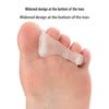 Silikon Hallux Valgus Korrigerare: Tå- och hallux valgus-separerare med tre hål för överlappande tår för dag- och nattanvändning