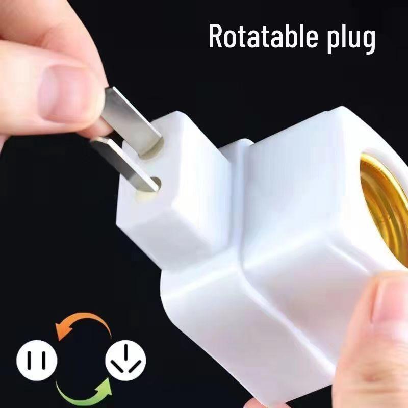 Portalampada E27 a Spina con Interruttore e Filo per Luce Notturna a LED