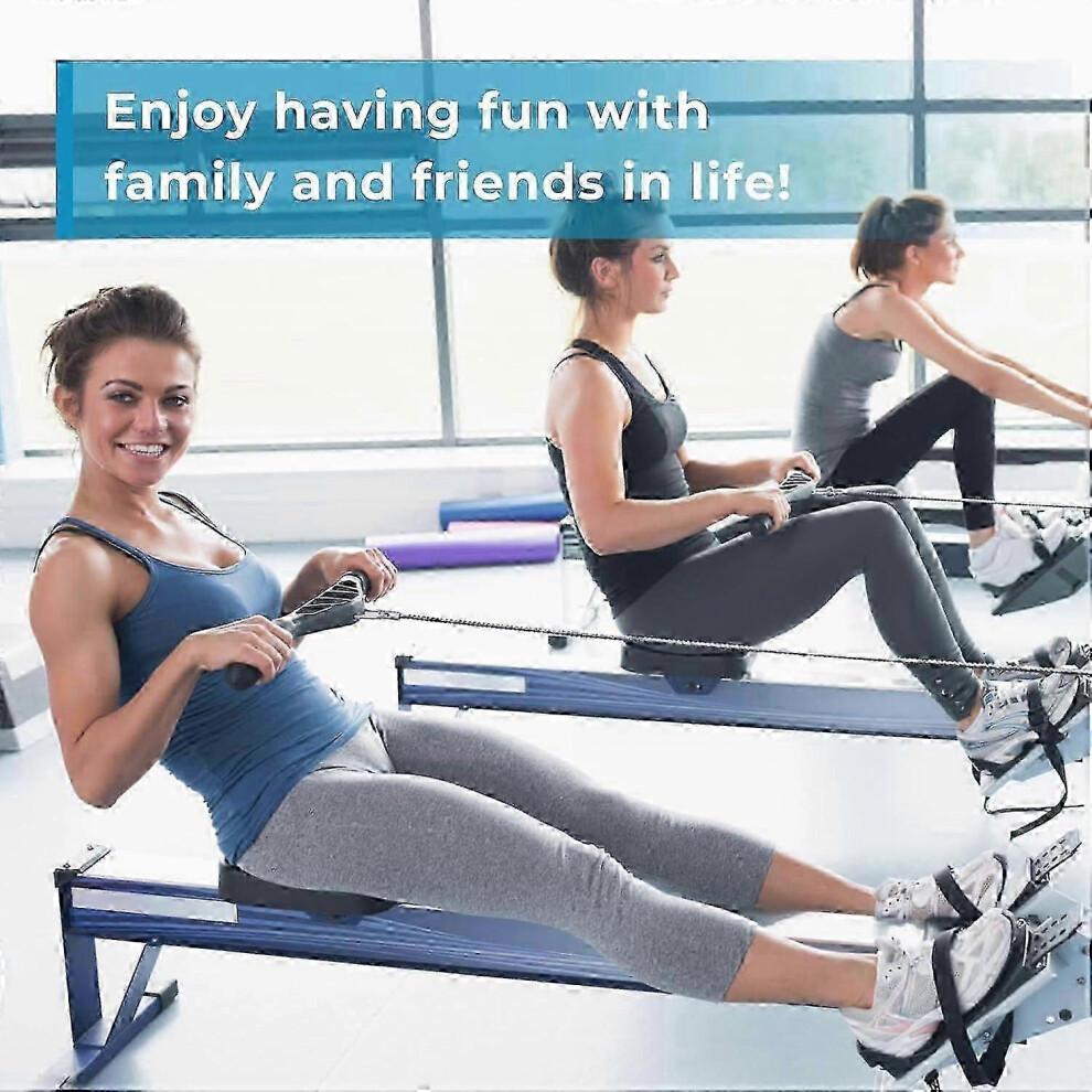 Rowing Machine Foot Straps for Concept 2 Rower Models D and E - Replacement Fitness Straps for Sunny Health Machines - Pack of 2