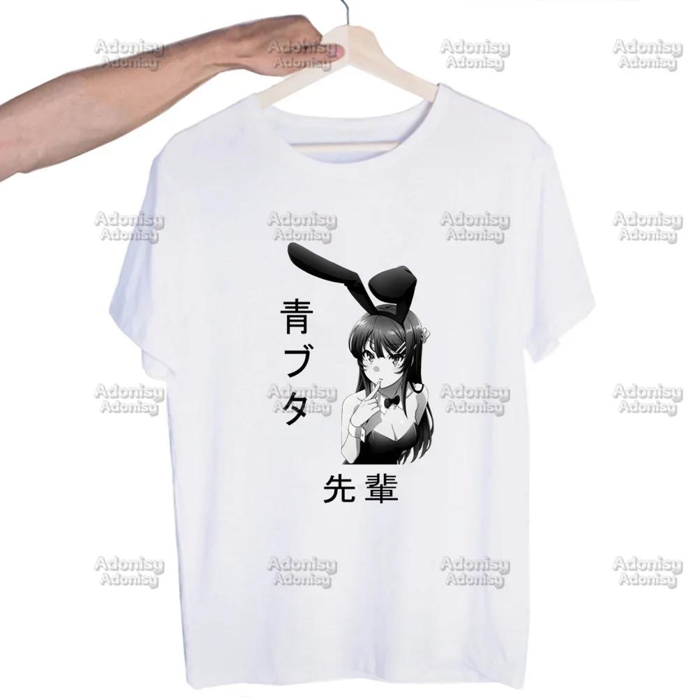 Mai Sakurajima Rascal Does Not Dream of Bunny Girl  Unisex T Shirt New O Neck Cotton T-Shirt Designer Tshirt Tops Tees Shirt