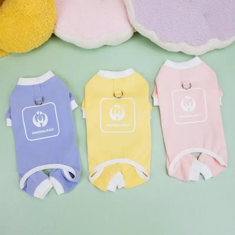 Spring Dog Pajamas Jumpsuit Puppy Pet Clothes Bichon Frise Pomeranian Schnauzer Poodle Dog Apparel Pet Clothing Costume Outfit