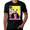 Charming Retro Vintage Panda Art Print Educational Animal Wall Art For Childrens Nursery Or Playroom Tshirt