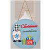 Wooden Christmas Decor Rudolph Countdown Calendar Door Hanger Festive Wall Decoration