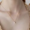 (92.5 Silver) 6mm Pearl Necklace Nz2491