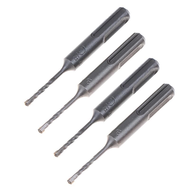 2/4/10Pcs 3Mm Concrete Sds Plus Drill Bit 85Mm Cutters Electric Hammer Drill Bit Cross Tips Round Shank