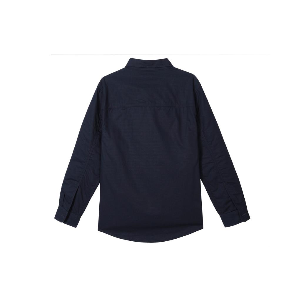 Timberland Solid Color Pocket Spliced Outdoor Casual Long Sleeve Shirt Men shirts Deep-Sapphire-Blue A2CS7-433