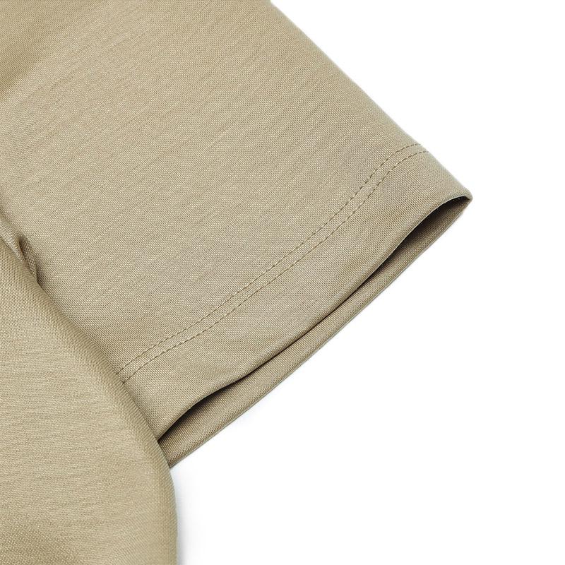 Fila Business Minimalist Fashion Short Sleeve Dress Women Dresses Light-Chocolate F51W439301FBN