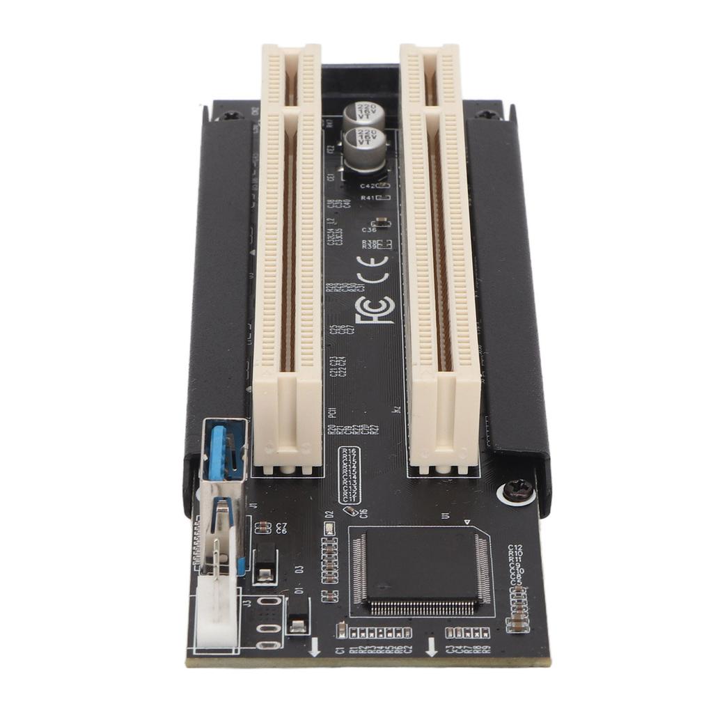 PCI E To Dual PCI Card Plug and Play PCB Material Blue LED Dual PCI Expansion Card for WIN