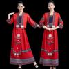 Miao Ethnic Dance Costume Long Dress