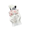 Resin Cosmetic Brush Storage Bin with Artistic Designs for Efficient Beauty Tool Management