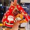 Cartoon Cute Santa Keychain Pendant Car Key Chain Schoolbag Pendant Christmas Gift