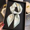 70*70cm Women's Square Scarf Soft Satin Floral Print Wrap Foulard Neckerchief Bandannas Hair Skinny Tie Hijab Shawls