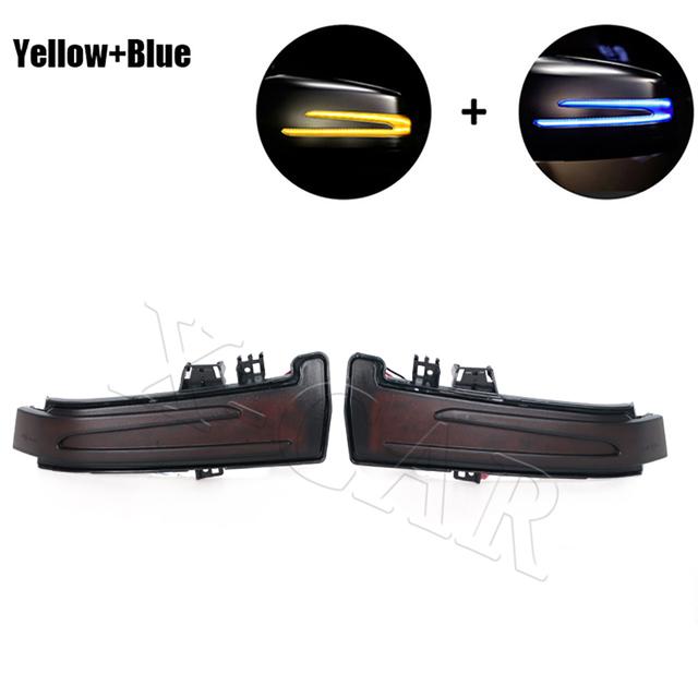 2PCS Dynamic LED Side Mirror Indicator For Mercedes-Benz A B C E S CLS CLA GLA GLK Class W221 W212 W204 W176 W246 X156 C204 C117
