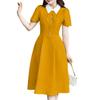 ZANZEA Womens Summer Casual Elegant Short Sleeve Dress