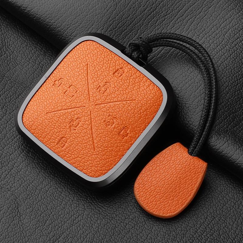 8 Button Aluminum Alloy Goatskin Car Key Case Cover For Zeekr X 001 009 2022 2023 Car Key Case Protect Fob