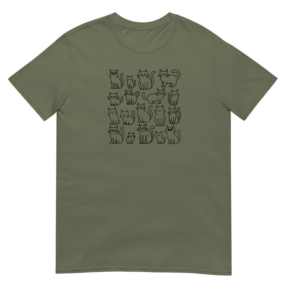 Cat Tshirt Funny Tee Cat Lover Pet TShirt Unisex Design Unisex T-Shirt XL