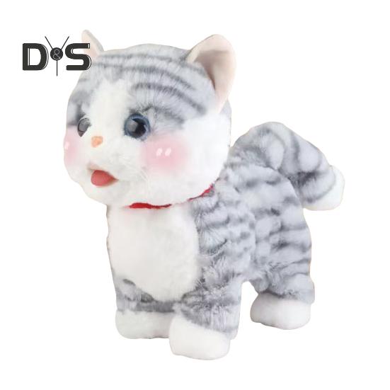 

1 комплект детской электронной плюшевой игрушки для собак с аксессуарами для ухода за домашними животными, интерактивная ходячая игрушка в виде щенка, кролика, кошки, плюшевая игрушка для малышей, мальчиков и девочек, развивающее животное H