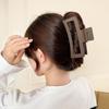 13cm Big Size Matte Square Hair Clip 2p