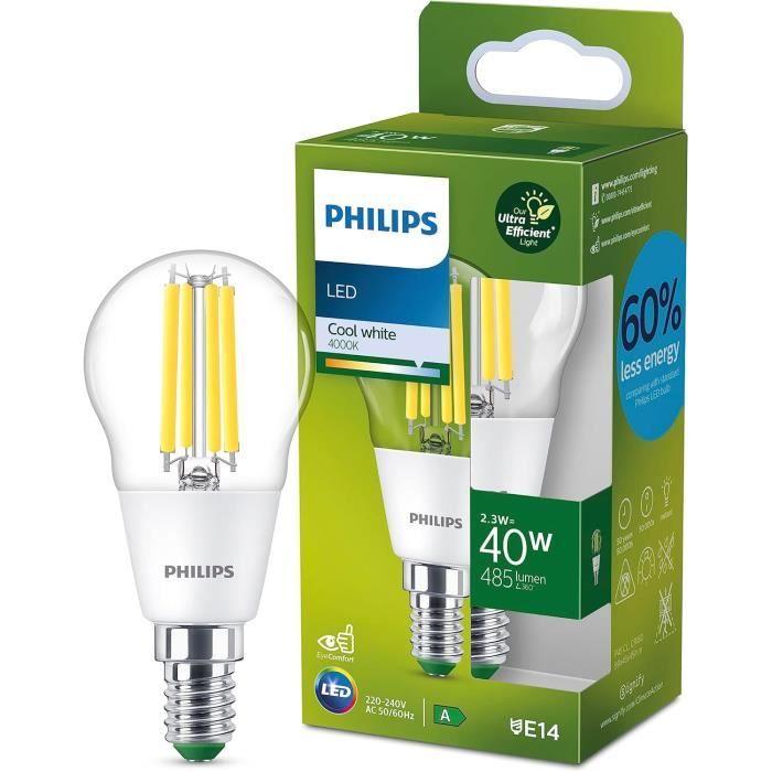 Ampoule LED - Philips - E14 - 40W - Blanc froid 4000K - Classe A
