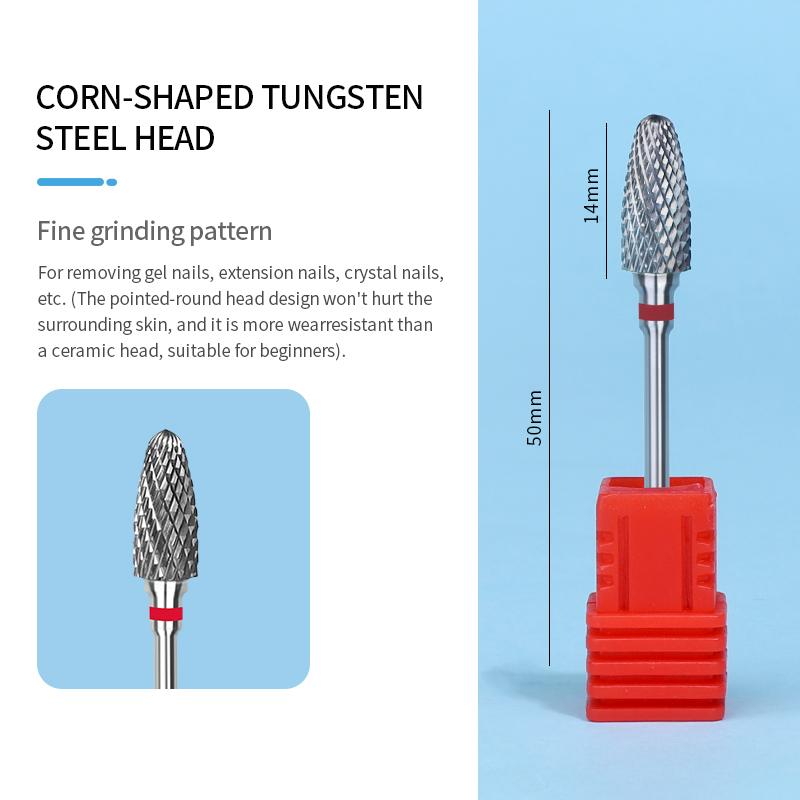 Professional Nail Drill Bits Tungsten Carbide Milling Gel Removal Cutters Set Tips Sander Heads Manicure Lathe Strawberries