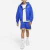 Nike Culture Of Basketball Logo Print Hooded Loose Jacket Kids jackets Blue DQ8802-480