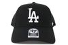 47 Brand BRAND LOS ANGELES DODGERS MVP Los Angeles Dodgers 6 Panel Cap Hat '47 '47 BLACK/Black