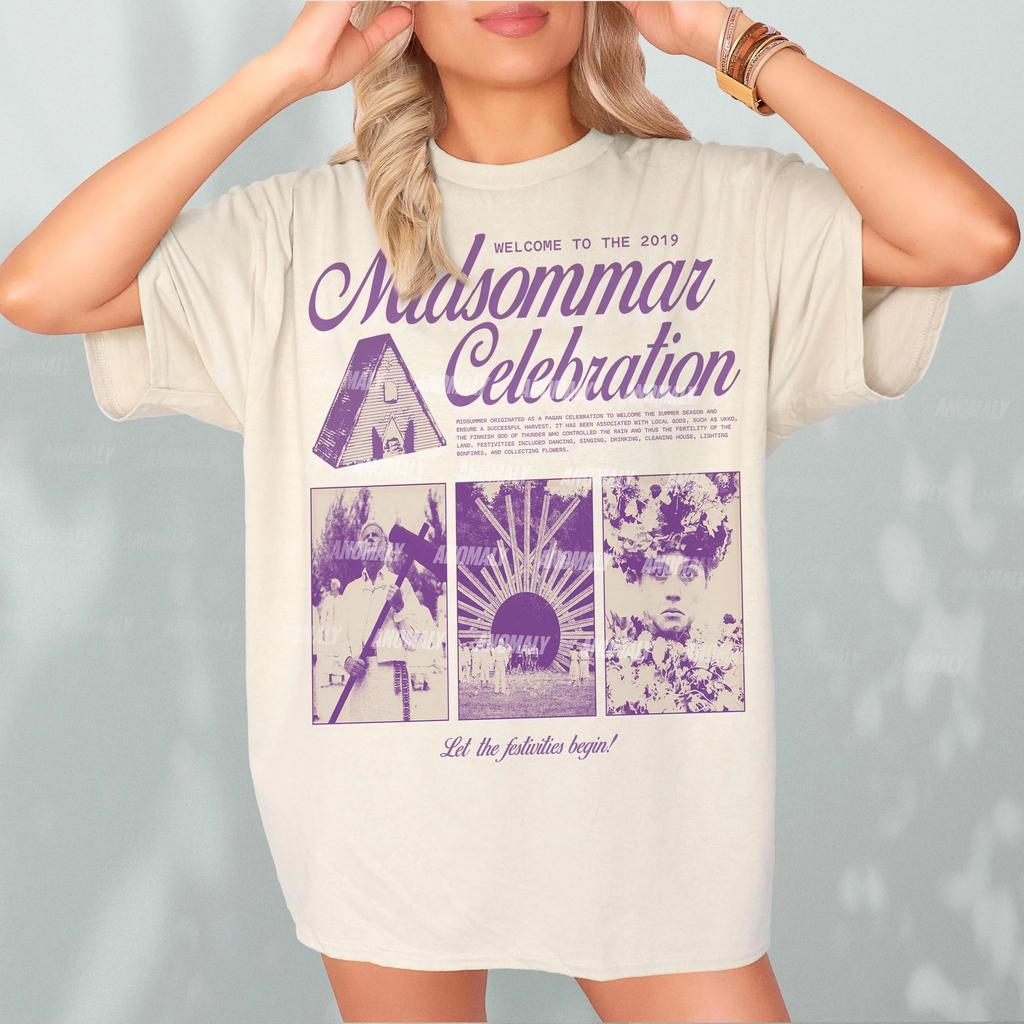 Retro Midsommar Celebration Shirt Vintage Horror Movie Memorabilia Graphic TShirt Midsommar Festival Tee for Unisex and Women