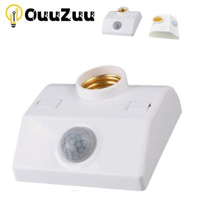 E27 Portalampada per sensore corpo umano LED 220V 110V Interfaccia E27 Interruttore sensore di movimento PIR per illuminazione domestica Corridoio Scale