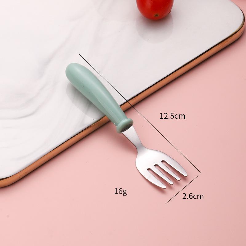 304 Stainless Steel Children's Cutlery Set - Baby Spoon, Fork, and Dinner Spoon