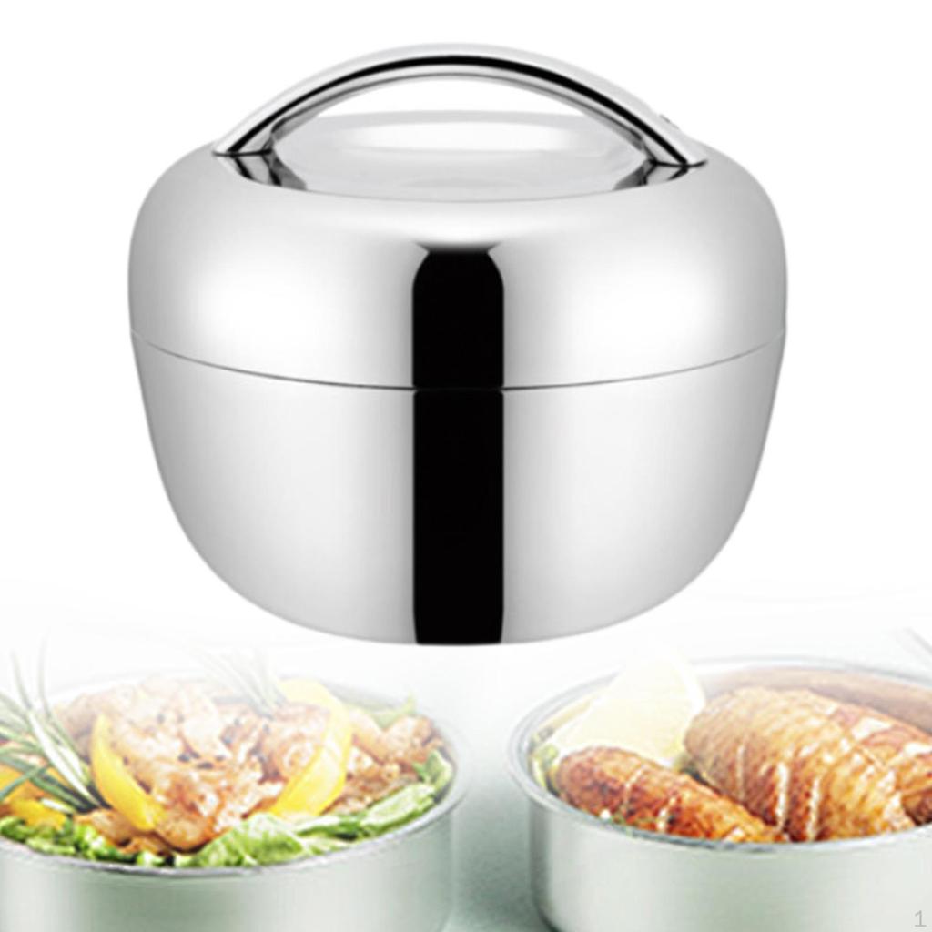 Nerezová krabička Bento Box Snídaňové jídlo Teplejší oběd Izolovaný kontejner pro kempování