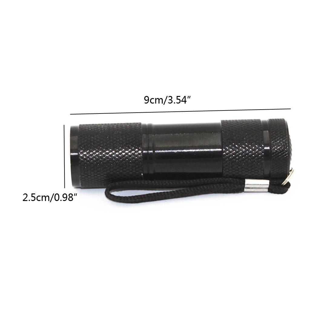 Handheld 9W UV Resin Curing Lamp Light 9 LED 395nm UV Blacklight Flashlights Practical Jewelry Making Tool