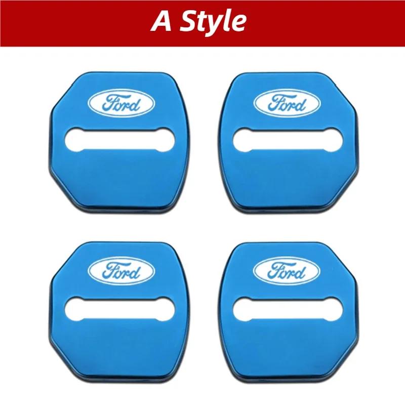 For Ford Focus Edge Kuga Escort Fiesta Taurus Everest Mondeo Territory Escape Car Door Lock Cover Buckle Protection Accessories