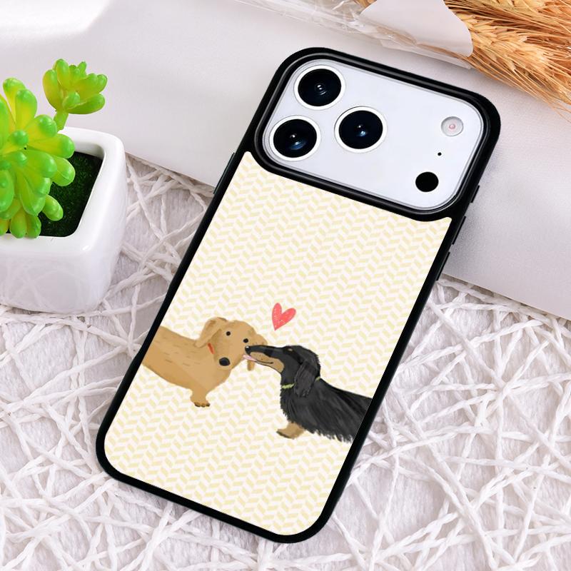 Funny Dachshund Long Dog Short Legs Phone Case for iPhone 17 Air 16 15 11 12 14 13 Pro Max Shockproof Cover