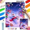 Christmas Snowman Oil Painting Hand Painting Coloring Painting Handmade Diy Home Decoration Gift