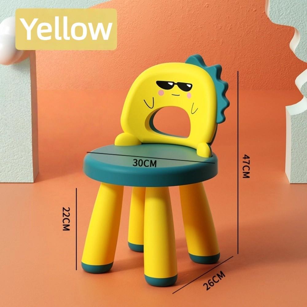 Kreskówkowy Dziecięcy Krzesło Dino Solidne Krzesło do Nauki Trwałe Krzesło Dziecięce Do Wewnątrz/Na Zewnątrz