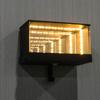 1/2 st LED Lysande Bilgarage Nyckelhängare Väggmonterad Spegel Garage Nyckelhållare Hem Kontor Entré Dekorativ Nyckelkrokställ