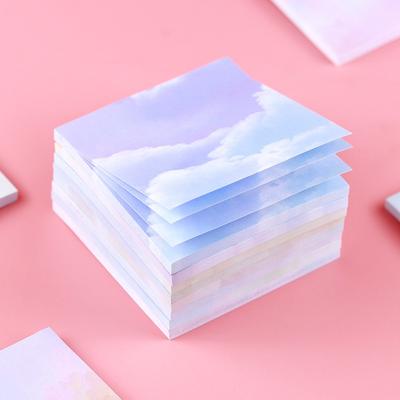 50sheets Colorful Starry Sky Sticker Paper Notes Posted It Sticky Note Pads Notepads Posits Stationery Office Message Stickers