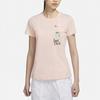 New Nike Set in Sleeve T Shirt Women's Pink DD1463-805