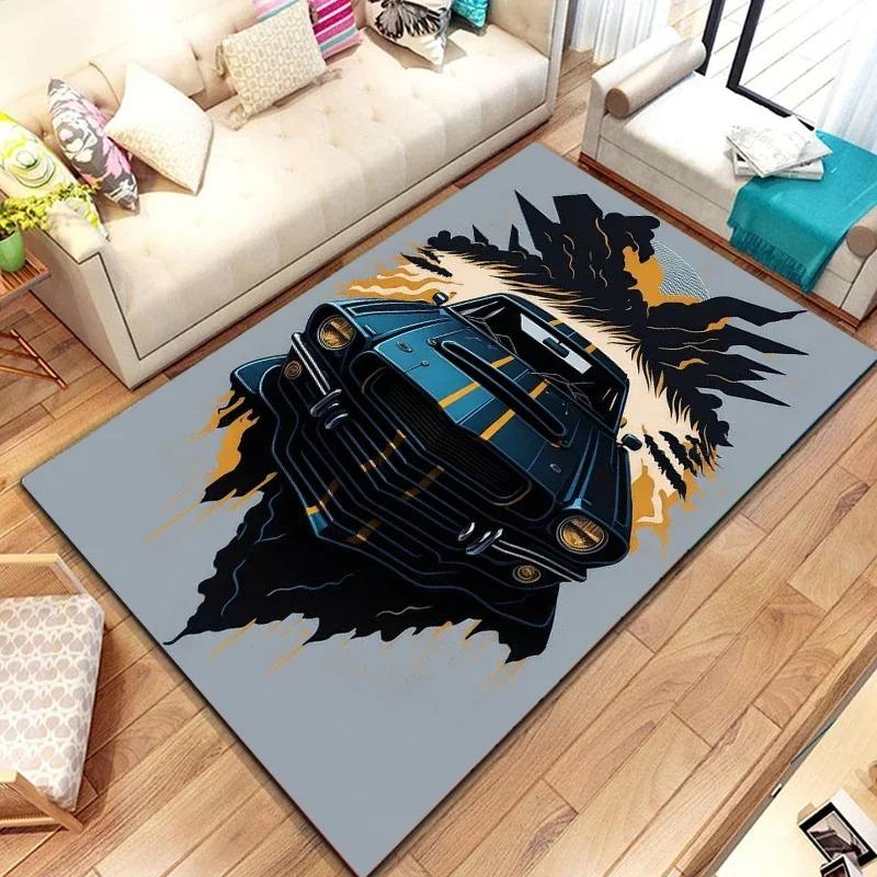 

Racing Car Pattern Artwork Rug Bedroom Living Room Cool Carpet for Kitchen Floor Mats Home Decor Floor Pad Mat Rugs for Bedroom 40x60cm