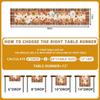 Pinata Fall Table Runner, Fall Runner for Table 13 X 60, Autumn Pumpkin Plaid Leaves Runners for Home Kitchen Dining Decoration