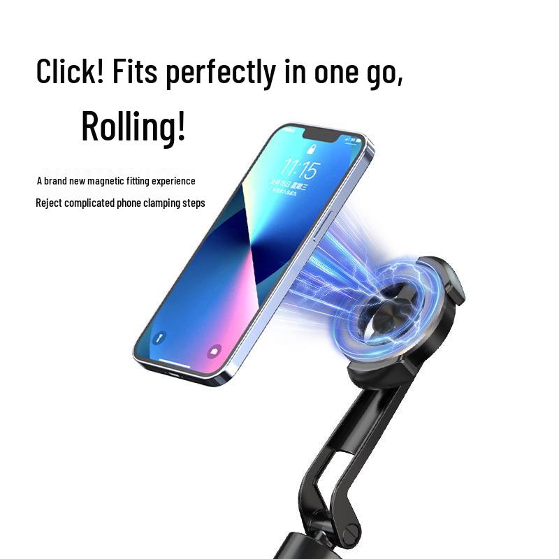 Mini Bluetooth Selfie Stick Tripod: Magnetic, Rotatable, Multifunctional for Vlogging and Live Streaming