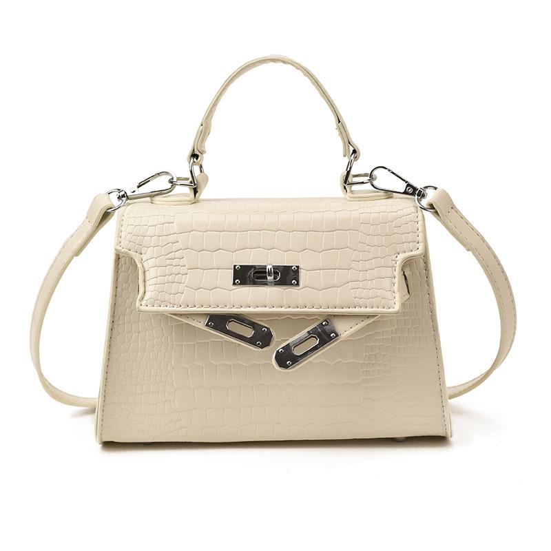 High-end Light Luxury Handbag Women's 2025 New Fashion Stone Pattern Kelly Bag Commuter Shoulder Crossbody Bag