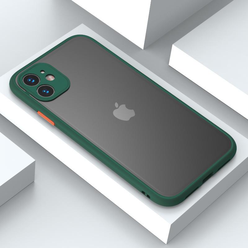 Applicable to iphone16 mobile phone case matte oil spray anti-drop all-inclusive translucent protective case matte texture