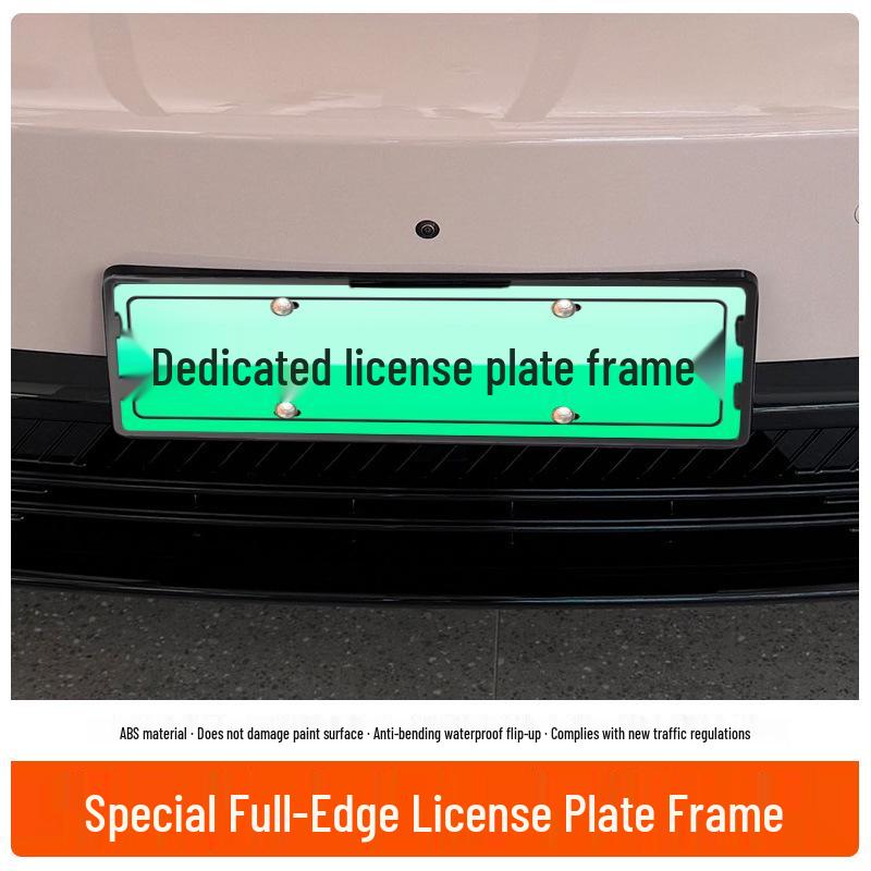 2025 Leapmotor B01 Full Edge Green License Plate Frame for New Energy Vehicles