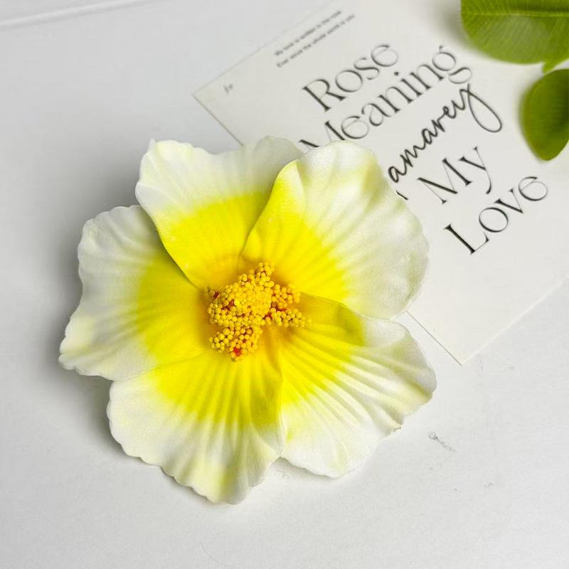 Seaside Vacation Style Dyed Colorful Fusang Flower Hair Clip Female Atmosphere Travel Photography Props Accessories