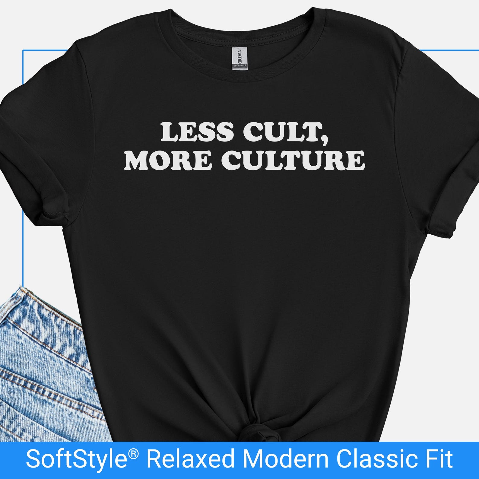 DC Politics Tshirt, Less Cult More Culture Shirt, Anti Trump T-Shirt, Resist Federal Overreach Protest Shirt, Anti MAGA T, Anti Republican T S